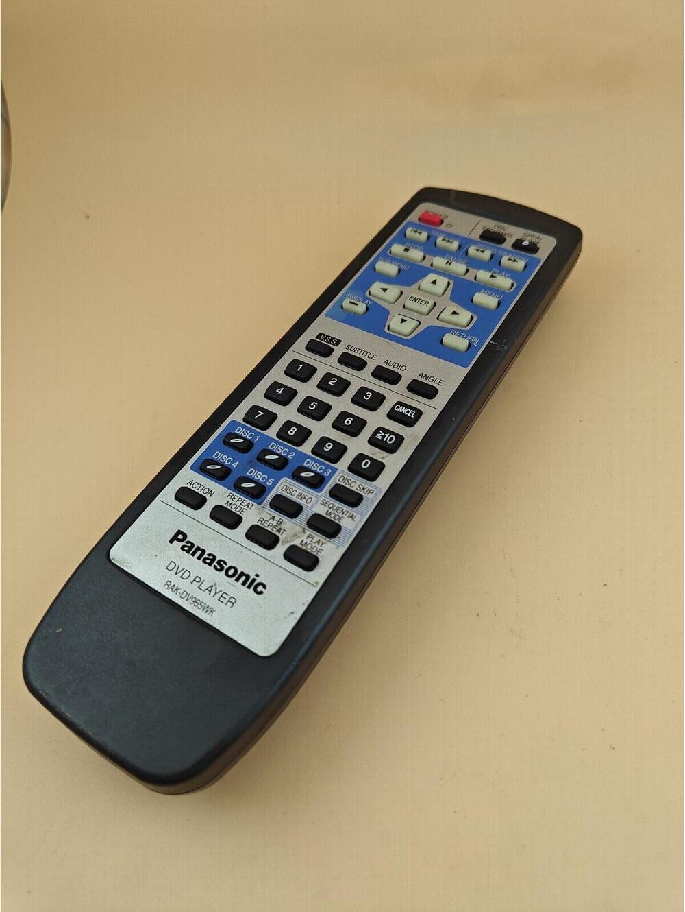 Panasonic RAK-DV965WK Remote DVDCV50 DVDCV50U No Battery Cover Used